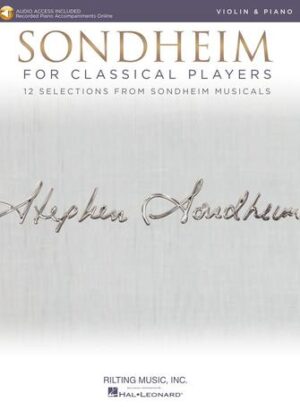 Sondheim for Classical Players Sondheim for Classical Players