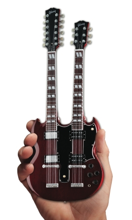 Gibson SG Eds-1275 Doubleneck Cherry Mini Guitar Replica Gibson SG Eds-1275 Doubleneck Cherry Mini Guitar Replica