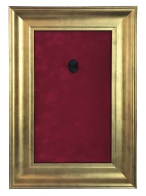12 X 18 Mini Guitar Display Frame Red Suede Gold Frame Holds 1 Model 12 X 18 Mini Guitar Display Frame Red Suede Gold Frame Holds 1 Model