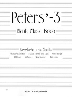 Peters’ Blank Music Book (White) Peters’ Blank Music Book (White)