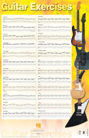 Guitar Exercises Poster Guitar Exercises Poster