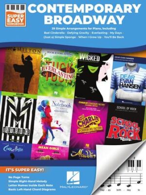 Contemporary Broadway – Super Easy Songbook Contemporary Broadway – Super Easy Songbook