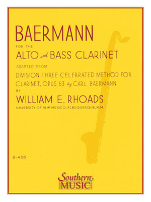 Baermann for Alto and Bass Clarinet Baermann for Alto and Bass Clarinet