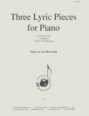 Three Lyric Pieces for Piano Three Lyric Pieces for Piano