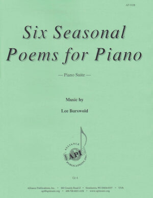 Six Seasonal Poems for Piano Six Seasonal Poems for Piano