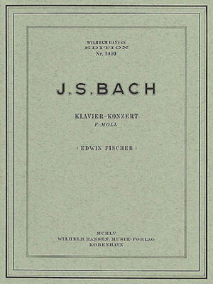 JS Bach: Piano Concerto In F Minor (Two Pianos) JS Bach: Piano Concerto In F Minor (Two Pianos)