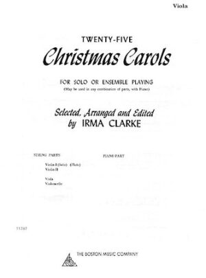 Twenty-Five Christmas Carols – Viola Twenty-Five Christmas Carols – Viola