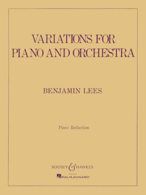 Variations for Piano and Orchestra Variations for Piano and Orchestra