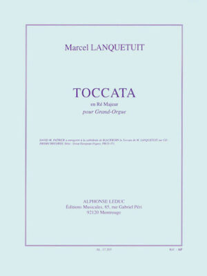 Toccata en Re Majeur pour Grand-Orgue Toccata en Re Majeur pour Grand-Orgue