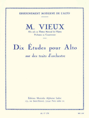 Dix Etudes pour Alto Dix Etudes pour Alto