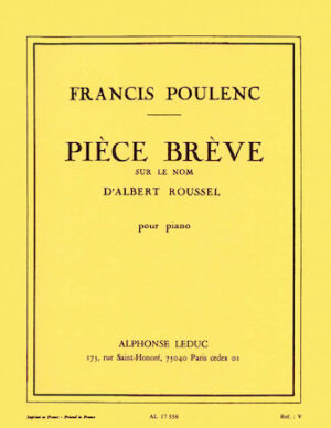 Piece Breve Sur Le Nom d’Albert Roussel Piece Breve Sur Le Nom d’Albert Roussel