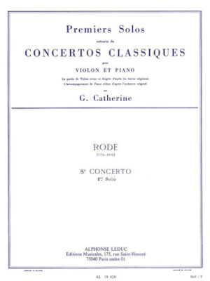 Premier Solos Concertos Classiques – Concerto No. 8, Solo No. 1 Premier Solos Concertos Classiques – Concerto No. 8, Solo No. 1