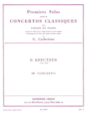Premier Solos Concertos Classiques – Concerto No. 19 Premier Solos Concertos Classiques – Concerto No. 19