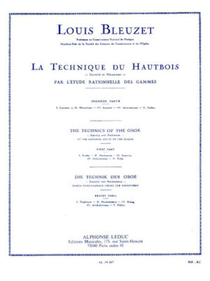 The Techniques of the Oboe, Sonority and Mechanism – First Part