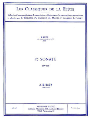 Sonata No. 1, BWV1030 in B Minor – Classiques No. 1 Sonata No. 1, BWV1030 in B Minor – Classiques No. 1