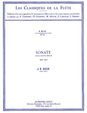 Sonata BWV1013 in A Minor – Classiques No. 18 Sonata BWV1013 in A Minor – Classiques No. 18