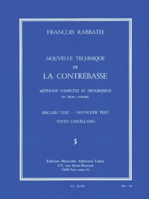 Nouvelle Technique de la Contrebasse – Volume 3 Nouvelle Technique de la Contrebasse – Volume 3