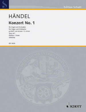 Organ Concerto 1 Op. 4, No. 1 G Minor