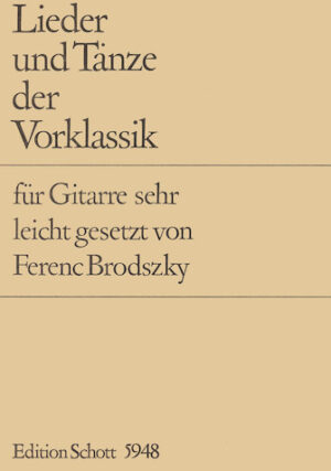 Lieder Und Tanze Der Vorklassik Lieder Und Tanze Der Vorklassik