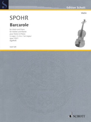 Barcarole in G Major, Op. 135, No. 1 Barcarole in G Major, Op. 135, No. 1