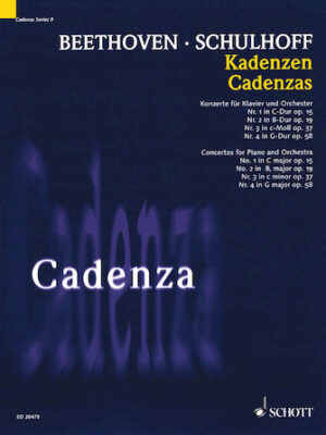 Cadenzas – Concertos for Piano and Orchestra, Nos. 1-4 Cadenzas – Concertos for Piano and Orchestra, Nos. 1-4