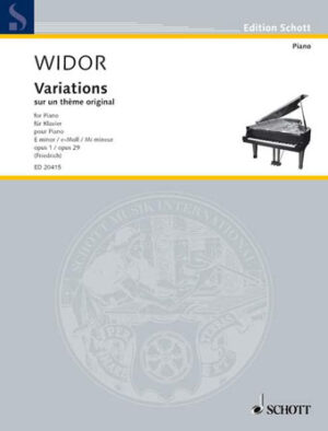 Variations on an Original Theme in E minor, Op. 1 Variations on an Original Theme in E minor, Op. 1