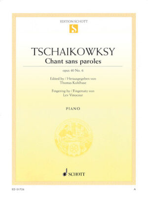 Chant sans paroles, Op. 40, No. 6 Chant sans paroles, Op. 40, No. 6