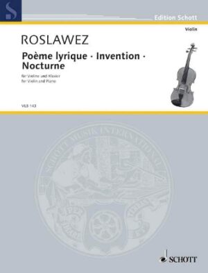 Poème Lyrique · Invention · Nocturne Poème Lyrique · Invention · Nocturne