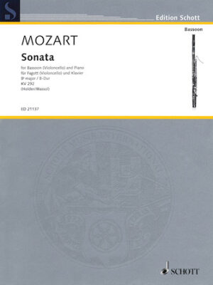 Wolfgang Amadeus Mozart – Sonata for Bassoon (Violoncello) and Piano in B-flat Major, K. 292
