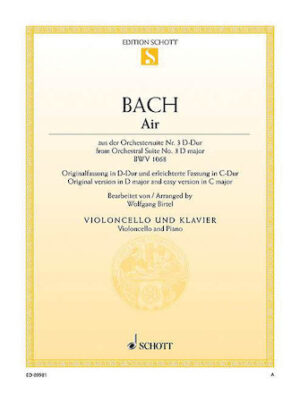 Air from Orchestral Suite No. 3 in D Major BWV 1068 Air from Orchestral Suite No. 3 in D Major BWV 1068