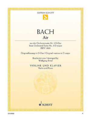 Air from Orchestral Suite No. 3 in D Major BWV 1068 Air from Orchestral Suite No. 3 in D Major BWV 1068