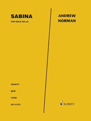 Sabina for Solo Cello Sabina for Solo Cello