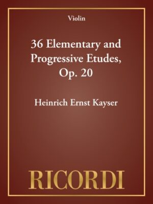 36 Elementary and Progressive Etudes, Op. 20 36 Elementary and Progressive Etudes, Op. 20