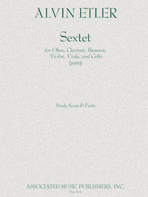 Sextet Ob/bn/vn/va/vc Parts 1959 Sextet Ob/bn/vn/va/vc Parts 1959