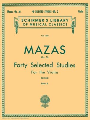 40 Selected Studies, Op. 36 – Book 2 40 Selected Studies, Op. 36 – Book 2