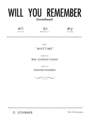 Will You Remember Will You Remember