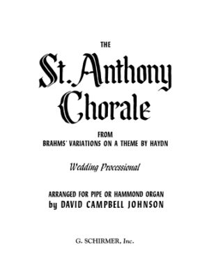 St. Anthony Chorale (from Variations on a Theme by Haydn)