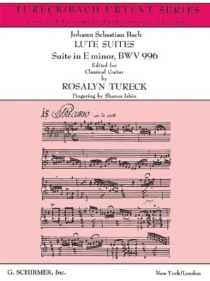 Suite in E Minor BWV996 Suite in E Minor BWV996