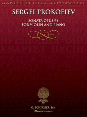Sonata for Violin, No. 2, Op 94 Sonata for Violin, No. 2, Op 94
