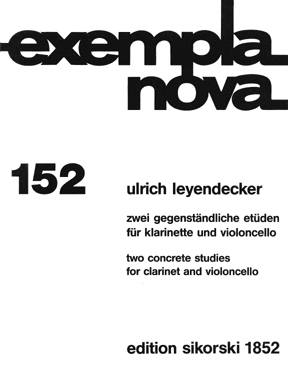 Two (2) Concrete Studies For Clarinet And Violoncello