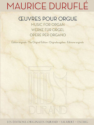 Music for Organ [Oeuvres pour Orgue) Music for Organ [Oeuvres pour Orgue)