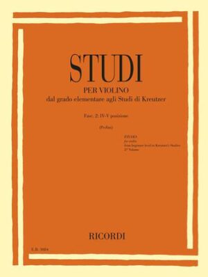 Studies for Violin – Fasc. II: IV-V Positions Studies for Violin – Fasc. II: IV-V Positions