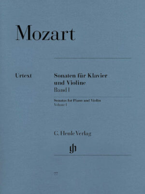 Sonatas for Piano and Violin – Volume I Sonatas for Piano and Violin – Volume I