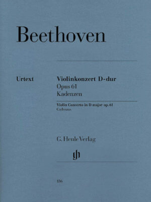 Cadenzas to Violin Concerto Op. 61