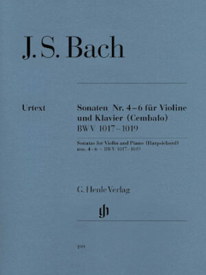 Sonatas for Violin and Piano (Harpsichord) 4-6 BWV 1017-1019