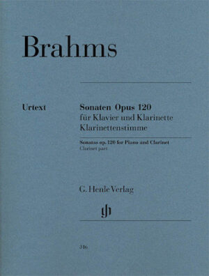 Sonatas for Piano and Clarinet (or Viola) Op. 120, No. 1 and 2 Sonatas for Piano and Clarinet (or Viola) Op. 120, No. 1 and 2