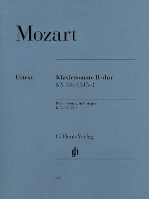 Piano Sonata in B Flat Major K333 (315c) Piano Sonata in B Flat Major K333 (315c)
