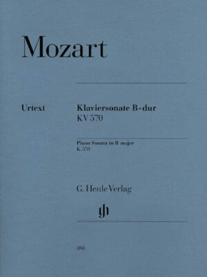 Piano Sonata in B Flat Major K570 Piano Sonata in B Flat Major K570