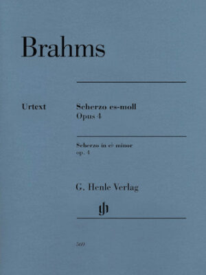 Scherzo in E-Flat minor, Op. 4 Scherzo in E-Flat minor, Op. 4