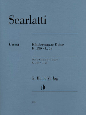 Piano Sonata in E Major, K. 380, L. 23 Piano Sonata in E Major, K. 380, L. 23